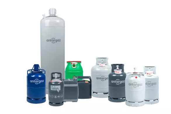 bouteilles de gaz collection Antargaz Belgique