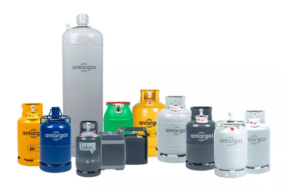 gasflessen voor professionals collectie Antargaz België